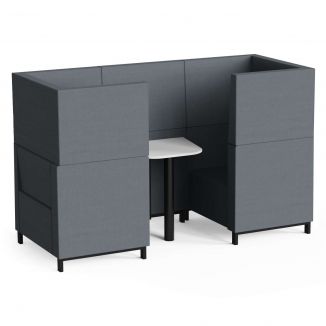 Moorgate 2 Seater High Back Meeting Booth