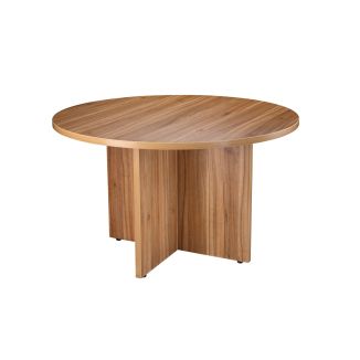 Karbon Round Meeting Room Table in American Black Walnut