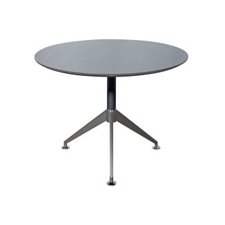 Round Anthracite Meeting Table