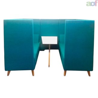 Second Hand Orangebox Meeting Booth - Green