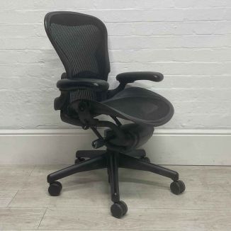 Second Hand Herman Miller Aeron Chair - Graphite Mesh - Size A