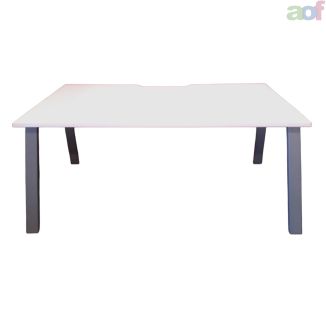 Used Unite White Bench Desk - A Frame