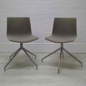Second Hand Brown Arper Catifa Up Chairs - Set of 2