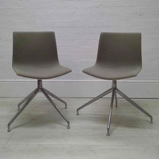 Second Hand Brown Arper Catifa Up Chairs - Set of 2