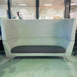 Second Hand Grey 2 Seater Sofa - High Back
