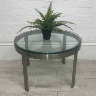 Second Hand Round Glass Coffee Table