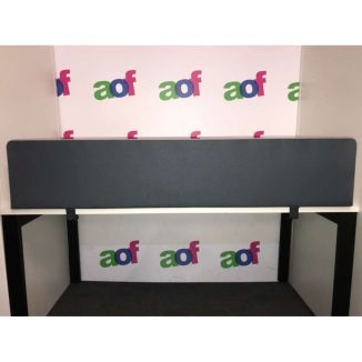 Second Hand Dark Blue Desk Screen - 1500mm