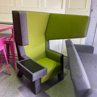 Used PROOFF Earchair - Green & Grey