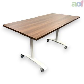 Second Hand Walnut Flip Top Meeting Table