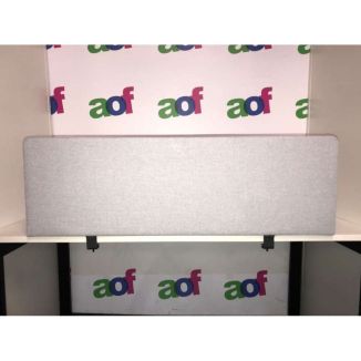 Second Hand Glass Fabric Desk Screen - 1400mm