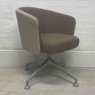 Second Hand Orangebox Lobby Chair - Brown & Beige