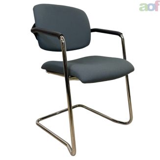 Second Hand Grey Fabric Meeting Chair - Main