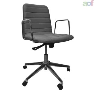 Used Senator Grey Fabric Meeting Chair