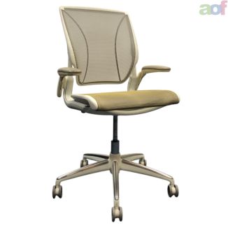 Second Hand Humanscale Diffrient World Office Chair - White & Grey