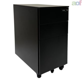 Second Hand Black 3 Drawer Mobile Pedestal