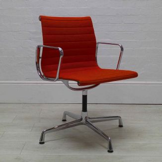 Second Hand Vitra Eames EA103 Red Fabric Chair