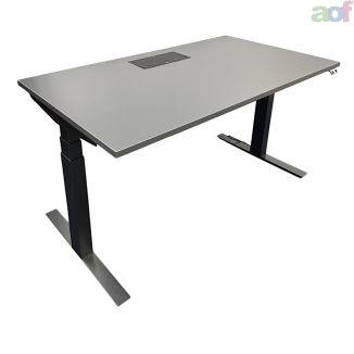 Used Anthracite Sit/Stand Desk - Black Frame