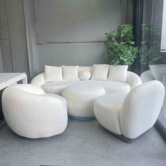 Second Hand Fermina Cream Sofa & Chair Set