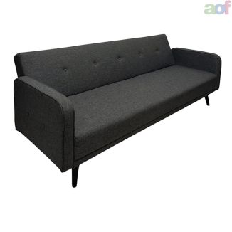 Second Hand Blue Velour 2 Seater Sofa Bed
