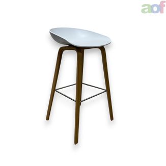 Second Hand Hay Stool - White Seat