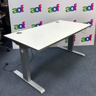 Second Hand White Sit/Stand Desk