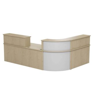 Unite Large Maple Corner Reception Set - Front