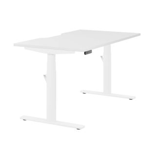 Unite Memory Electric White Height Adjustable Desk - White Frame