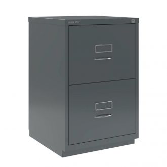 2 Drawer F Series Filing Cabinet - Classic Front - Anthracite Grey