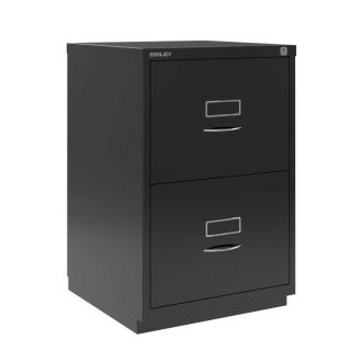 2 Drawer F Series - Classic Front - Black