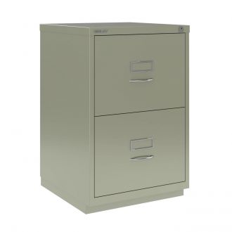 2 Drawer F Series Filing Cabinet - Classic Front - Goose Grey