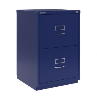 2 Drawer F Series Filing Cabinet - Classic Front - Oxford Blue