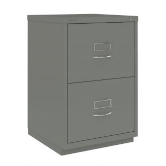 2 Drawer F Series Filing Cabinet - Classic Front - Slate