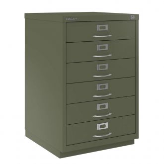 6 Drawer F Series Filing Cabinet - Classic Front - Bisley Yellow