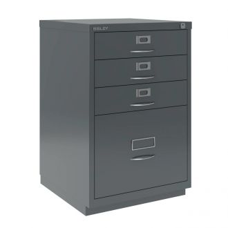 4 Drawer F Series Filing Cabinet - Classic Front - Anthracite Grey