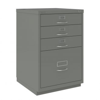 4 Drawer F Series Filing Cabinet - Classic Front - Slate