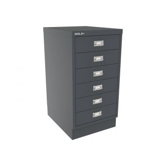 6 Drawer Multi-Drawer Cabinet - Bisley A3 - Anthracite Grey