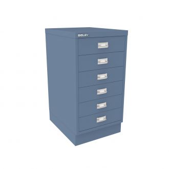 6 Drawer Multi-Drawer Cabinet - Bisley A3-Bisley Steel - Bisley Blue
