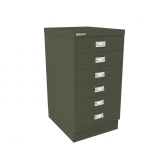6 Drawer Multi-Drawer Cabinet - Bisley A3-Bisley Steel - Olive Green