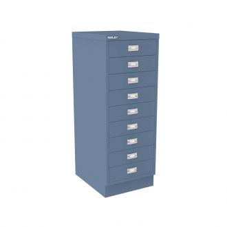 9 Drawer Multi-Drawer Cabinet - Bisley A3-Bisley Steel - Bisley Blue
