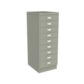 9 Drawer Multi-Drawer Cabinet - Bisley A3 - Goose Grey