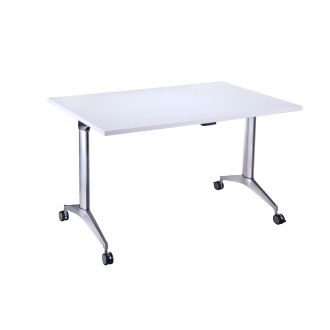 Karbon Rectangular Flip Top Table - 1200mm - White