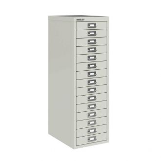 15 Drawer Multi-Drawer Cabinet - Bisley A3 - Light Grey