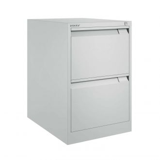 Bisley Filing Cabinet - 2 Drawer - Light Grey - BSFF