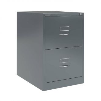 2 Drawer Bisley Filing Cabinet - Anthracite Grey - BSCH