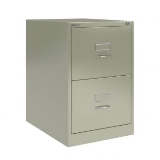 2 Drawer Bisley Filing Cabinet - Goose Grey - BSCH
