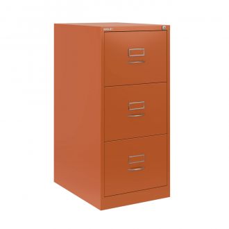 3 Drawer Bisley Filing Cabinet - Bisley Orange - BSCH