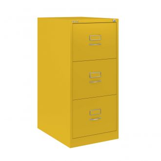 3 Drawer Bisley Filing Cabinet - Bisley Yellow - BSCH