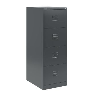 4 Drawer Bisley Filing Cabinet - Anthracite Grey - BSCH