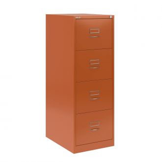 4 Drawer Bisley Filing Cabinet - Bisley Orange - BSCH