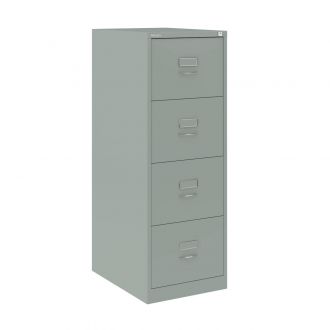 4 Drawer Bisley Filing Cabinet - Silver - BSCH